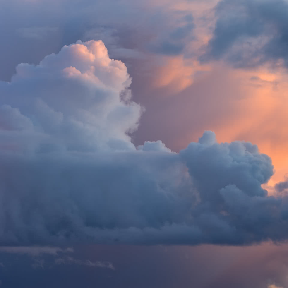 Clouds in sunset